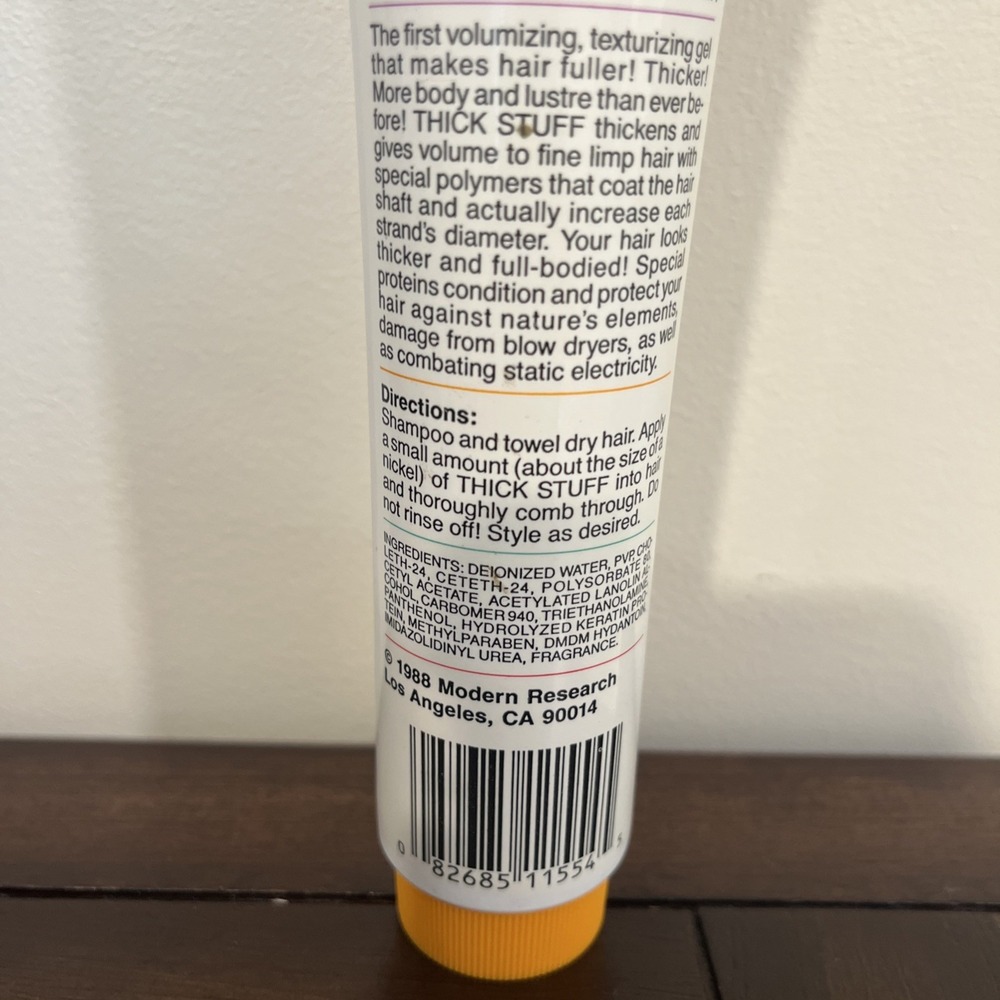 Thick Stuff Volumizing Hair Thickener Protura 1988 HTF NOS Modern Research - Picture 4 of 4